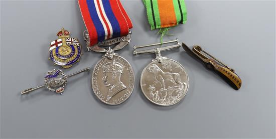 A collection of medals and badges